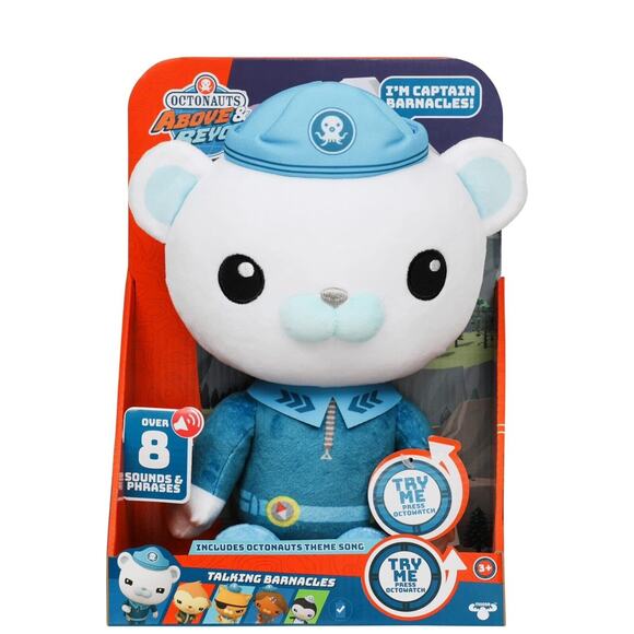 Octonauts Above & Beyond,Talking Plush Captain Barnacles Stuffed Animal - Picture 3 of 6